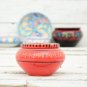 Berber Design Ceramic Ashtray with Lid - Moroccan Red Holiday Gift