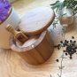 Wooden Measuring Scoop Set of 5 - Small Kitchen Utensils for Coffee and Salt