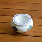 Berber Design Ceramic Ashtray - Traditional Moroccan Gift in White and Blue