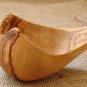 Hand-Carved Wooden Ladle - Curved Soup Serving Spoon Ideal Wedding  Holiday Gift