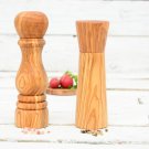 Olive Wood Salt Pepper Mill Set - Rustic Spice Grinders for Kitchen Decor Olive Wood Salt Pepper Mill Set - Rustic Spice Grinders for Kitchen Decor