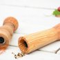 Olive Wood Salt  Pepper Mill Set - Rustic Spice Grinders for Kitchen Decor