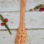 Wooden Large Spatula - 12 Inch Pierced Cooking Utensil