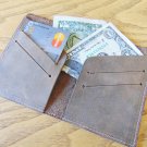 Personalized Gray Leather Wallet - Slim Minimalist Mens Wallet Personalized Gray Leather Wallet - Slim Minimalist Mens Wallet