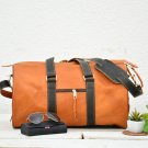 Light Brown Leather Duffel Bag - Vintage Style Weekend Bag Light Brown Leather Duffel Bag - Vintage Style Weekend Bag