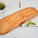 Olive Wood Serving Plate - Handcrafted Rustic Dish