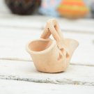 Natural Clay Basket - Unpainted Moroccan Ceramic Pannier Rustic Table Decor Natural Clay Basket - Unpainted Moroccan Ceramic Pannier Rustic Table Decor