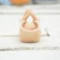 Natural Clay Basket - Unpainted Moroccan Ceramic Pannier Rustic Table Decor