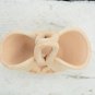 Natural Clay Basket - Unpainted Moroccan Ceramic Pannier Rustic Table Decor