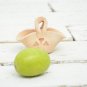 Natural Clay Basket - Unpainted Moroccan Ceramic Pannier Rustic Table Decor