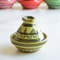 Moroccan Style Tagine - Handpainted Terracotta Spice Holder Bowl
