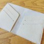 Personalized Beige Leather Wallet - Slim Minimalist Cardholder for Men