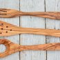Olive Wood Cooking Spoons Set - 12-inch Kitchen Utensils