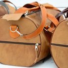Personalized Light Brown Leather Duffel Bag - Weekend Luggage Gift Personalized Light Brown Leather Duffel Bag - Weekend Luggage Gift