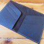 Personalized Black Leather Wallet - Minimalist Slim Credit Card Holder