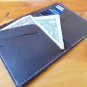 Personalized Black Leather Wallet - Minimalist Slim Credit Card Holder