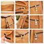 Personalized Light Brown Leather Duffel Bag - Travel Weekend Bag
