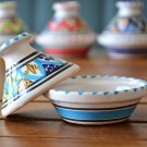 Handpainted Blue Sky Clay Tagine - Moroccan Style Spice Holder Handpainted Blue Sky Clay Tagine - Moroccan Style Spice Holder