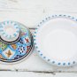 Handpainted Blue Sky Clay Tagine - Moroccan Style Spice Holder