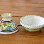 Moroccan Style Handpainted Terracotta Tagine - Multicolor Spice Holder Bowl