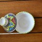 Moroccan Style Handpainted Terracotta Tagine - Multicolor Spice Holder Bowl