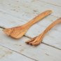 Olive Wood Utensil Set - Spatula Fork for Cooking and Serving