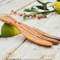 Wooden Salad Utensil Set - 9 Inch Fork and Spoon for Cooking Perfect Gift