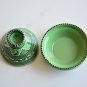 Moroccan Style Terracotta Tagine - Handpainted Lead-Free Green  Black Spice Bowl