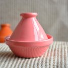Moroccan Pink Handpainted Tagine - Lead-Free Ceramic Spice Holder