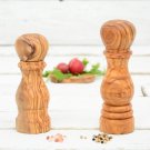 Olive Wood Salt and Pepper Mill Set - Rustic Kitchen Decor Gift Olive Wood Salt and Pepper Mill Set - Rustic Kitchen Decor Gift