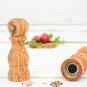 Olive Wood Salt and Pepper Mill Set - Rustic Kitchen Decor Gift