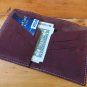 Brown Leather Slim Wallet - Front Pocket Cowhide Credit Card Holder for Men