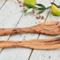 Wooden Salad Utensil Set - Big Spork Fork Spoon Gift