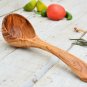 Olive Wood Soup Ladle - Kitchen Cooking Utensil Serving Spoon Christmas Gift