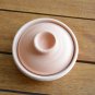 Handmade Terracotta Tureen - Unpainted Ceramic Spice Jar with Lid