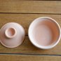 Handmade Terracotta Tureen - Unpainted Ceramic Spice Jar with Lid