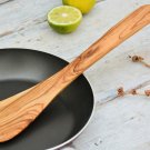 Medium Wooden Spatula - 12 Inch Hand-Carved Cooking Utensil Great Christmas Gift