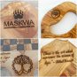 Rustic Olive Wood Cutting Board - Wooden Bread and Cheese Board Wedding
