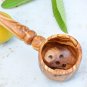 Wooden Olive Ladle - Pierced Spoon for Kitchen Utensils Perfect Christmas Gift