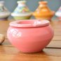 Light Pink Ceramic Ashtray - Moroccan Minimalist Terracotta Design