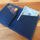Minimalist Leather Wallet - Slim Black Credit Card Holder for Travel