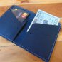 Minimalist Leather Wallet - Slim Black Credit Card Holder for Travel