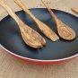 Olive Wood Kitchen Utensil Set - 12 Inch Spoons Spatulas Cooking Tools Gift