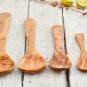 Olive Wood Spoon Set - 4 Kitchen Cooking Utensils 65-12 inch
