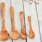 Olive Wood Spoon Set - 4 Kitchen Cooking Utensils 65-12 inch