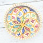 Moroccan Hand-painted Ceramic Bowl - Medium Terracotta Cereal Salad Plate