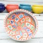 Moroccan Hand-painted Ceramic Bowl - Medium Terracotta Cereal Salad Plate