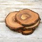 Rustic Wooden Coaster Set - Decorative Natural Table Decor