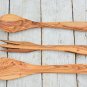 Olive Wood Utensil Set - 12 Spoon Spatula  Fork for Weddings and Christmas Gifts