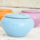Sky Blue Ceramic Ashtray - Minimalist Moroccan Design Pottery Sky Blue Ceramic Ashtray - Minimalist Moroccan Design Pottery